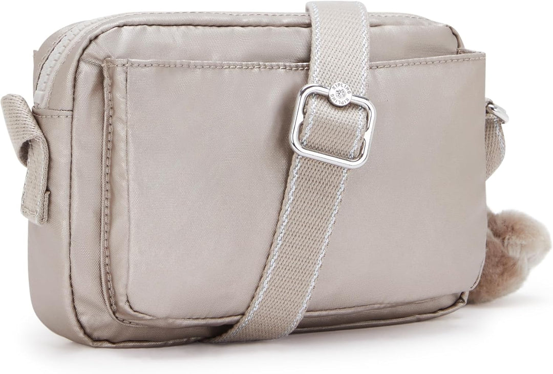 Kipling Women's Abanu Crossbody, Silver (Metallic Glow), 20x13.5x7.5 Centimeters (B x H x T), Metall
