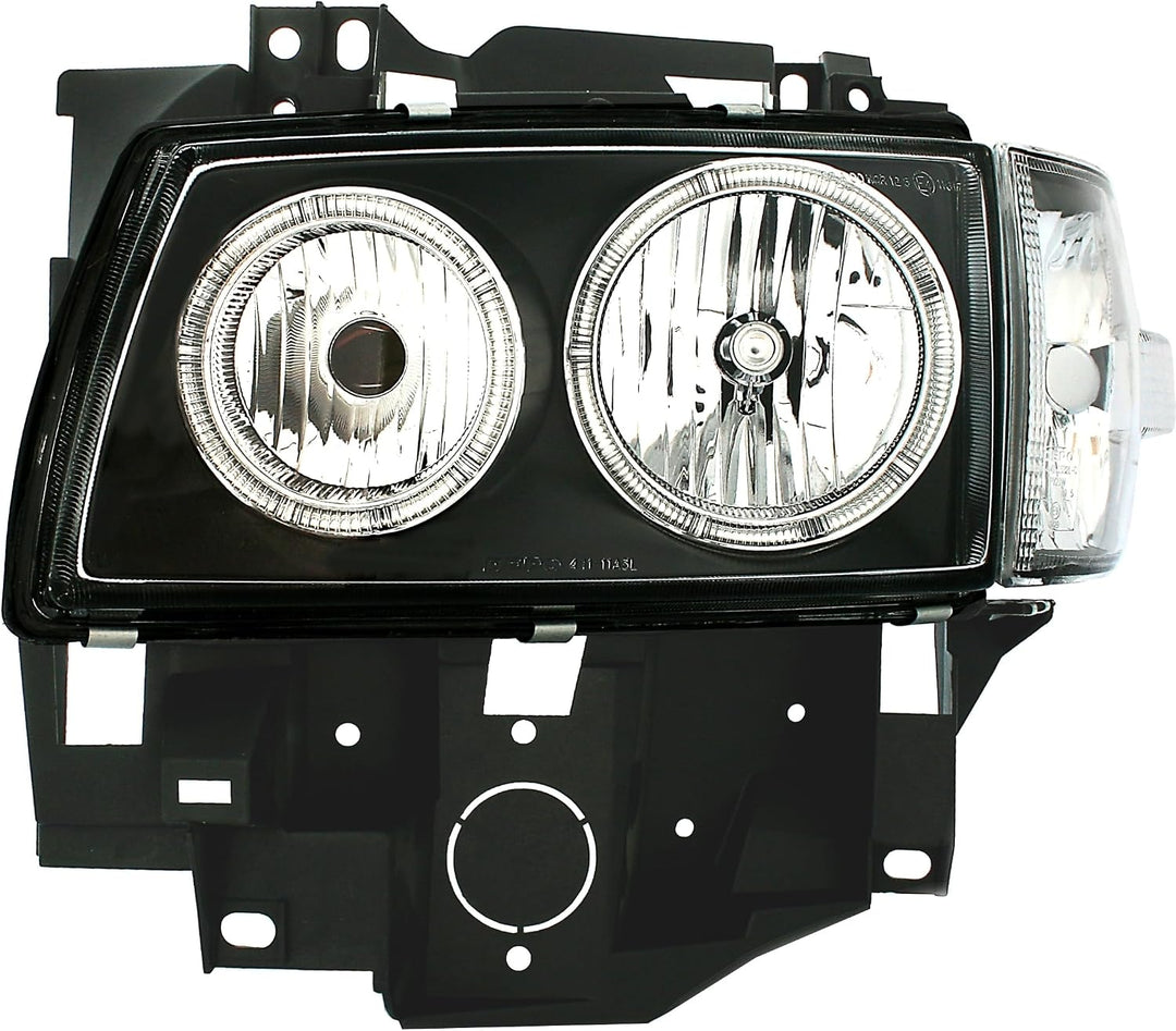 AD Tuning 960418 Angel Eyes Scheinwerfer (4-teilig), Klarglas Schwarz, Blinker