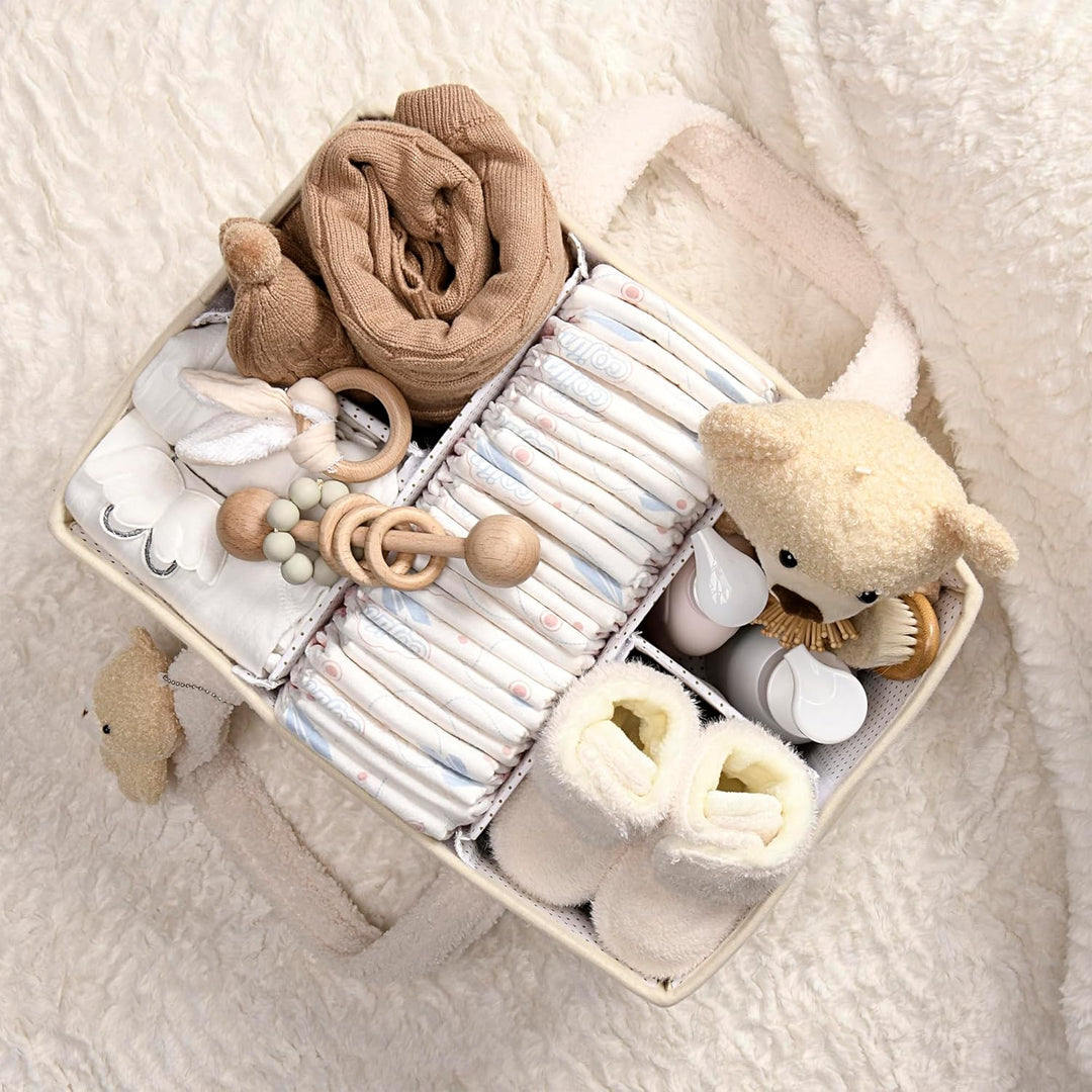 PeraBella Baby-Windel-Cadd Baby-Windel-Caddy Organizer für Wickeltisch, Baby-Aufbewahrungskorb für W