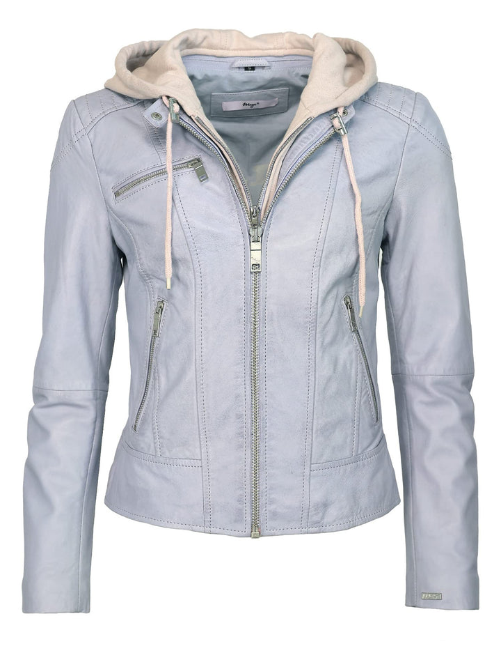 Maze Damen Lederjacke Mico Baby Blue XXL