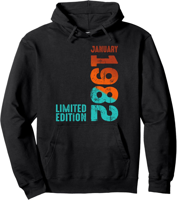 1982 Limited Edition 1982 Januar 1982 Jahr 1982 Retro 1982 Pullover Hoodie