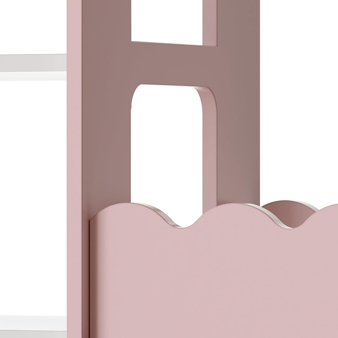[en.casa] Kindergarderobe stehend Vestnes Kinder Kleiderschrank mit Kleiderstange 114 x 77 x 30 cm K