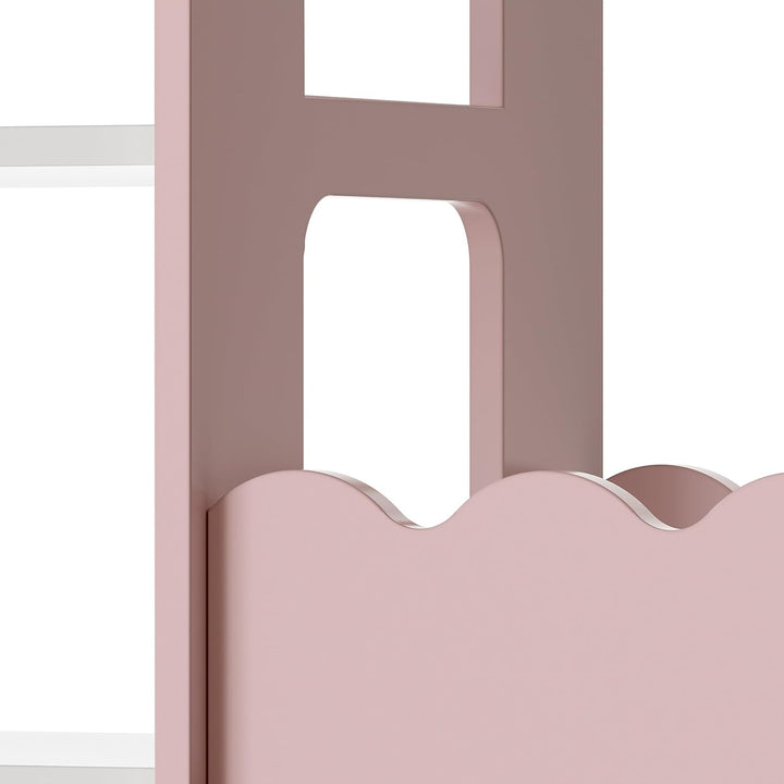 [en.casa] Kindergarderobe stehend Vestnes Kinder Kleiderschrank mit Kleiderstange 114 x 77 x 30 cm K