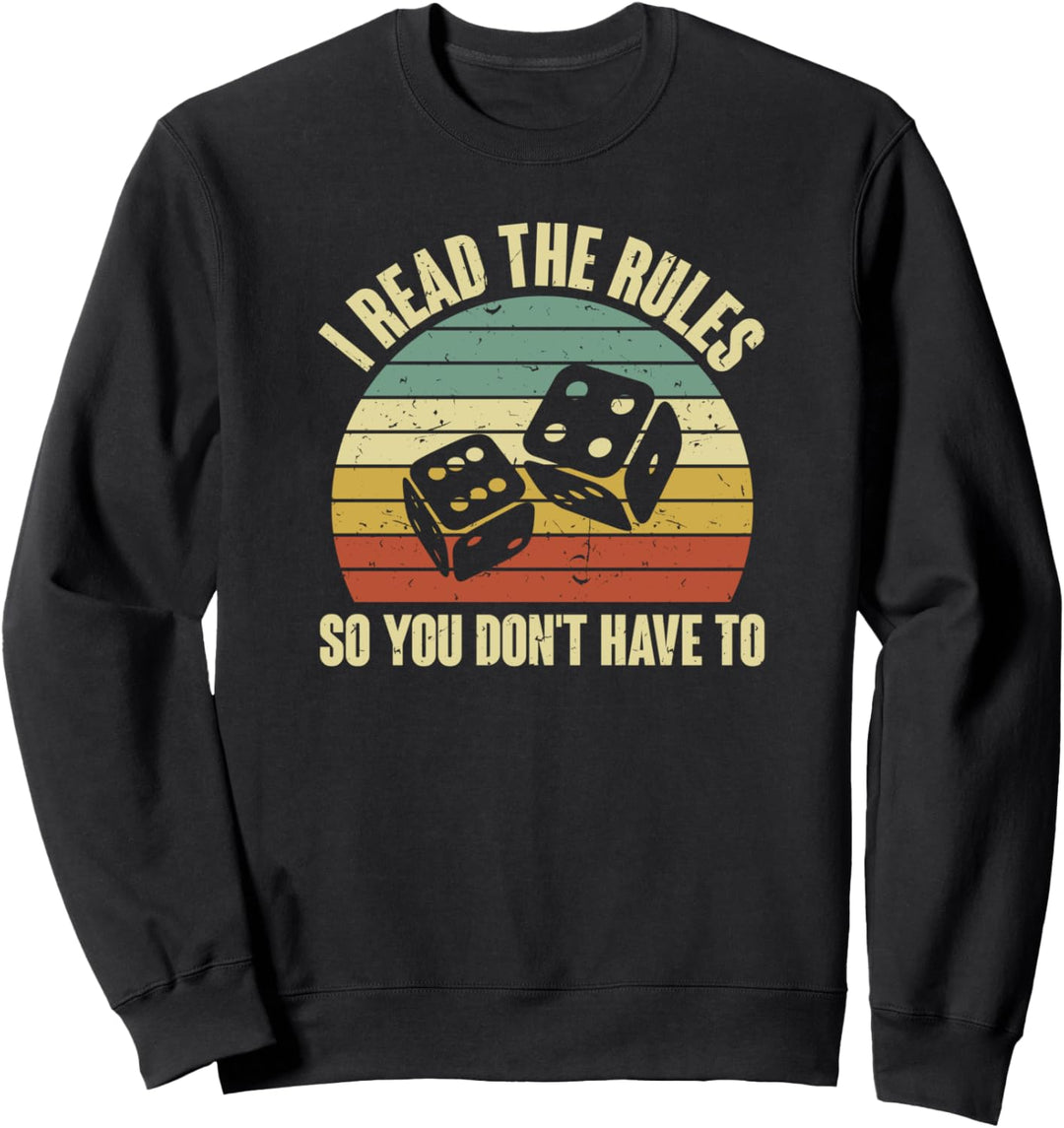 Game Night Spiele Abend Erwachsene Kartenspiel Brettspiel Sweatshirt