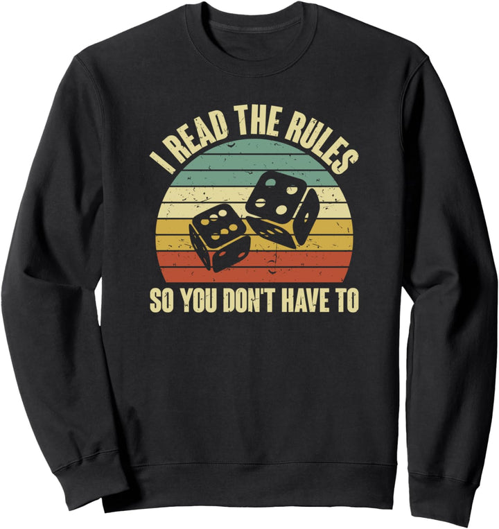 Game Night Spiele Abend Erwachsene Kartenspiel Brettspiel Sweatshirt