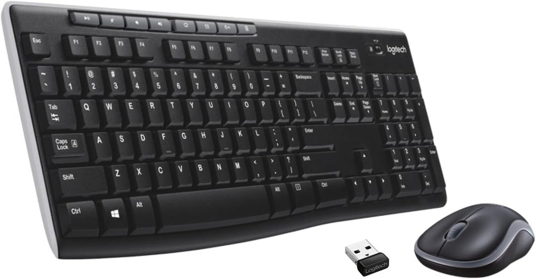 Logitech MK270 RF Wireless QWERTZ Schweiz Schwarz - Tastaturen (Standard, Kabellos, RF Wireless, QWE