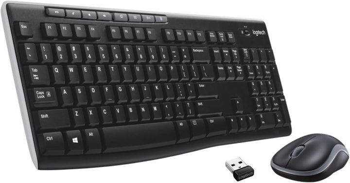Logitech MK270 RF Wireless QWERTZ Schweiz Schwarz - Tastaturen (Standard, Kabellos, RF Wireless, QWE