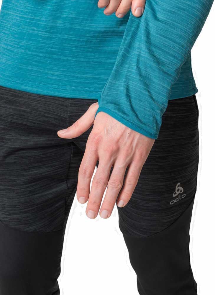 Odlo Damen Run Easy Warm_313612 Sweater (1er Pack) S Saxony Blue Melange, S Saxony Blue Melange