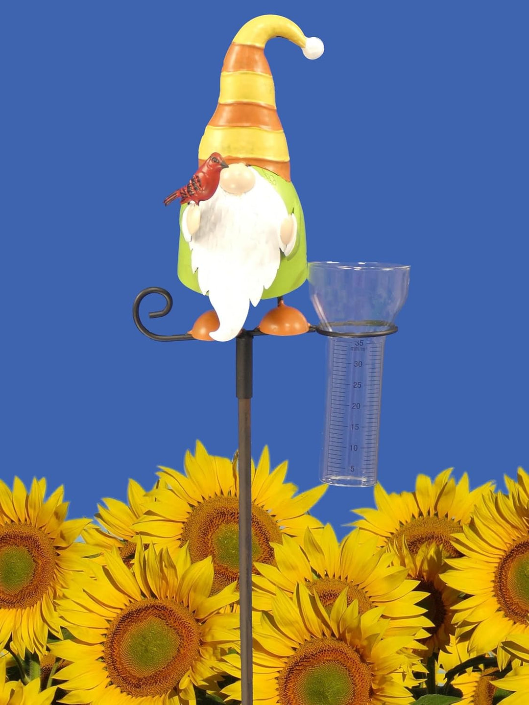 Pommerntraum ® | Regenmesser Niederschlagsmesser Pluviometer Gartendekoration Gartenstecker Zwerg Wi