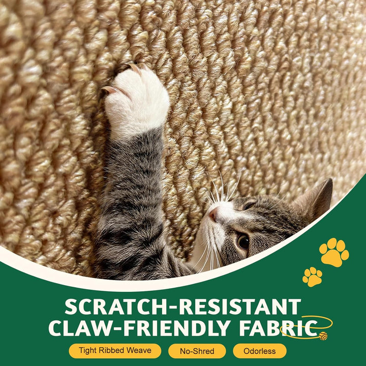 ENONCI Kratzmatte aus Sisal, Kratzmatte für Katzen, mit Klebeband, 60x30cm Katzenkratzmatte, Teppich