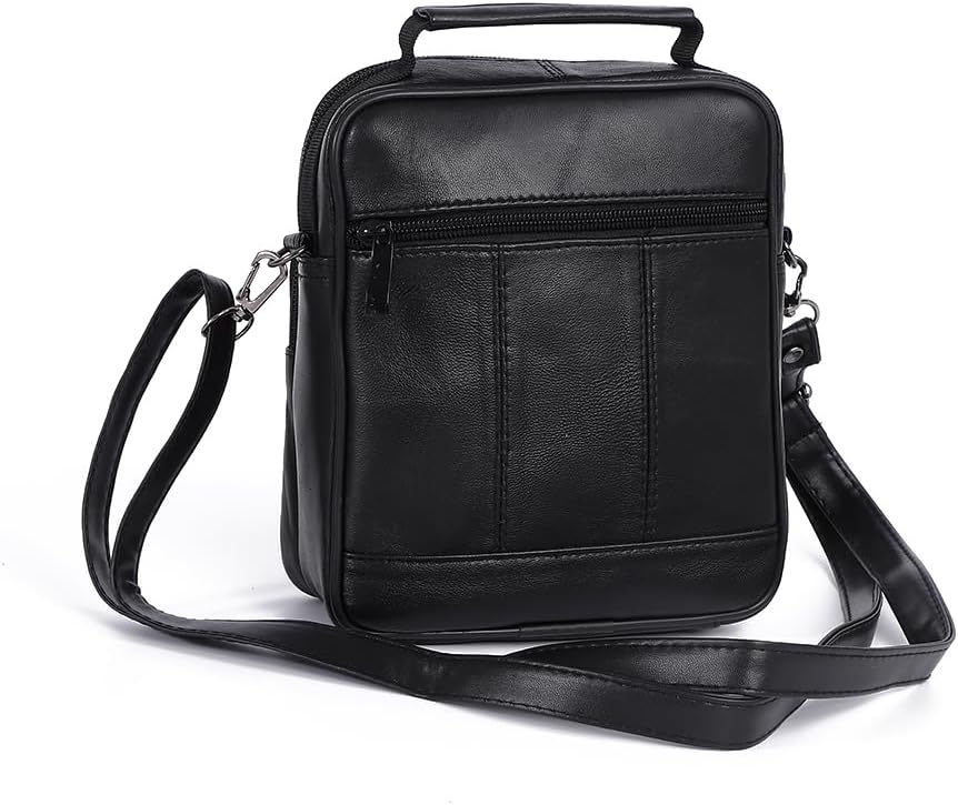 Echt Leder Herren Arbeitstasche Umhängetasche Herrentasche Schultertasche Messenger Flugbegleiter in