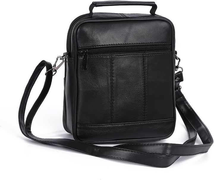Echt Leder Herren Arbeitstasche Umhängetasche Herrentasche Schultertasche Messenger Flugbegleiter in