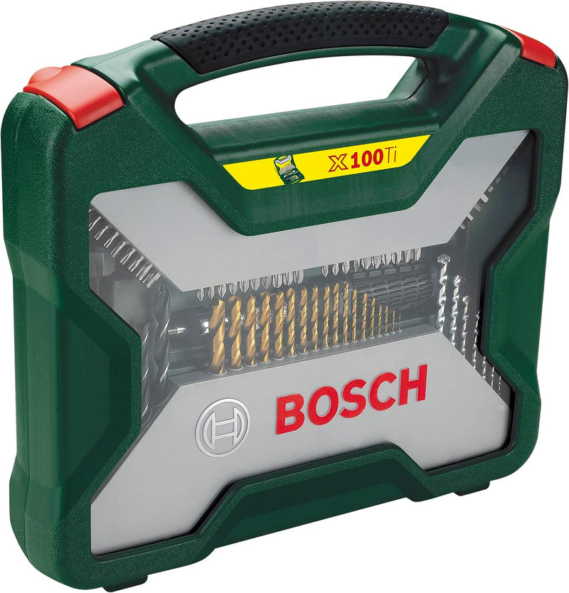 Bosch Accessories Bosch 100tlg. X-Line Titanium-Bohrer- und Schrauber Set (Holz, Stein und Metall, Z