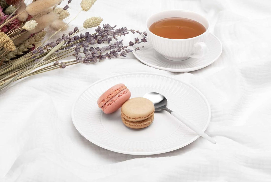 Seltmann Weiden, Teeservice 18-teilig klein, Amina weiss Weiss 18-teilig (1er Pack), Weiss 18-teilig