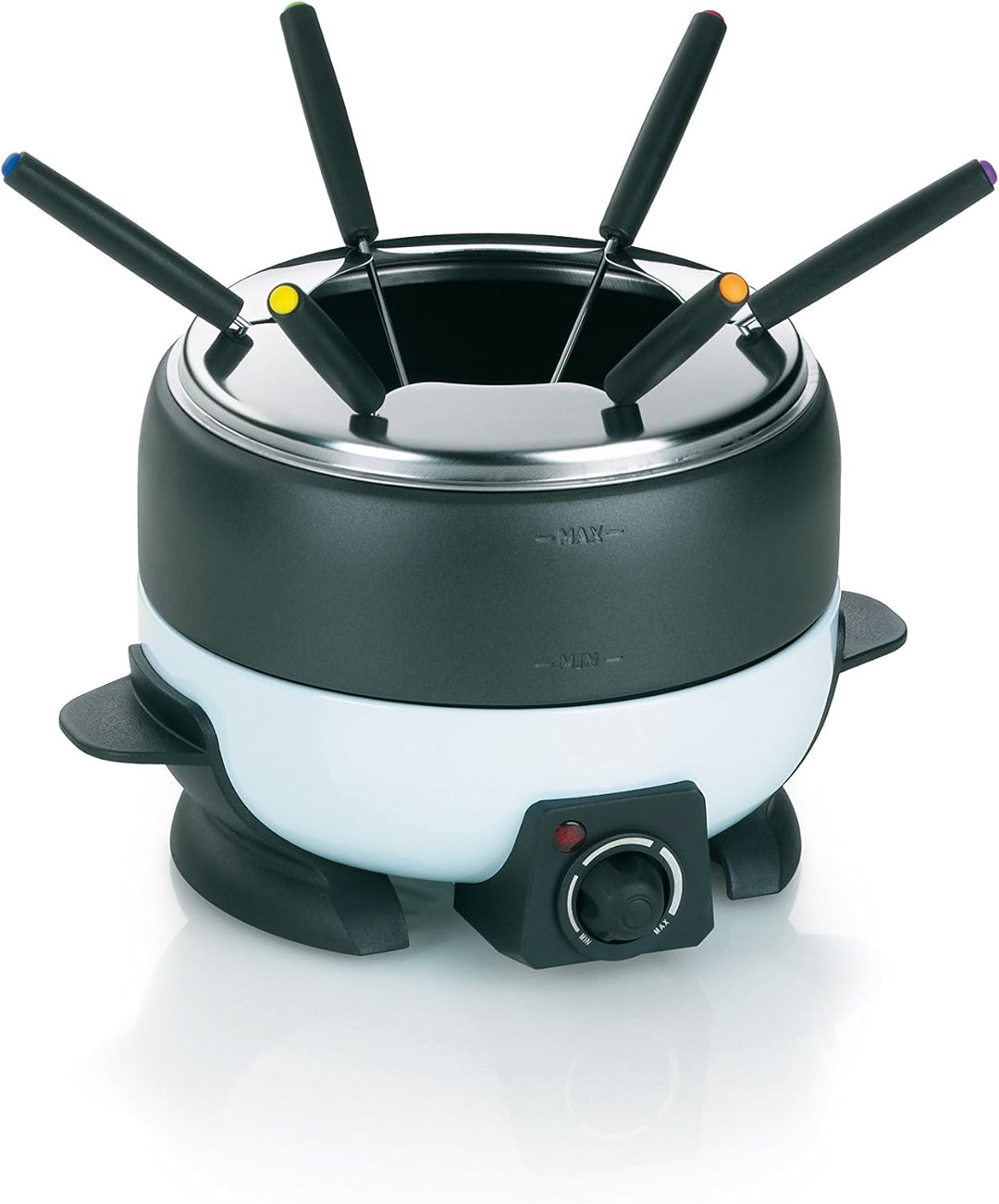 Kela 66665 Elektro-Fondue, Öl-, Käse-, Fleisch- oder Schokoladenfondue, Für 6 Personen, 1,9 l, 800 W