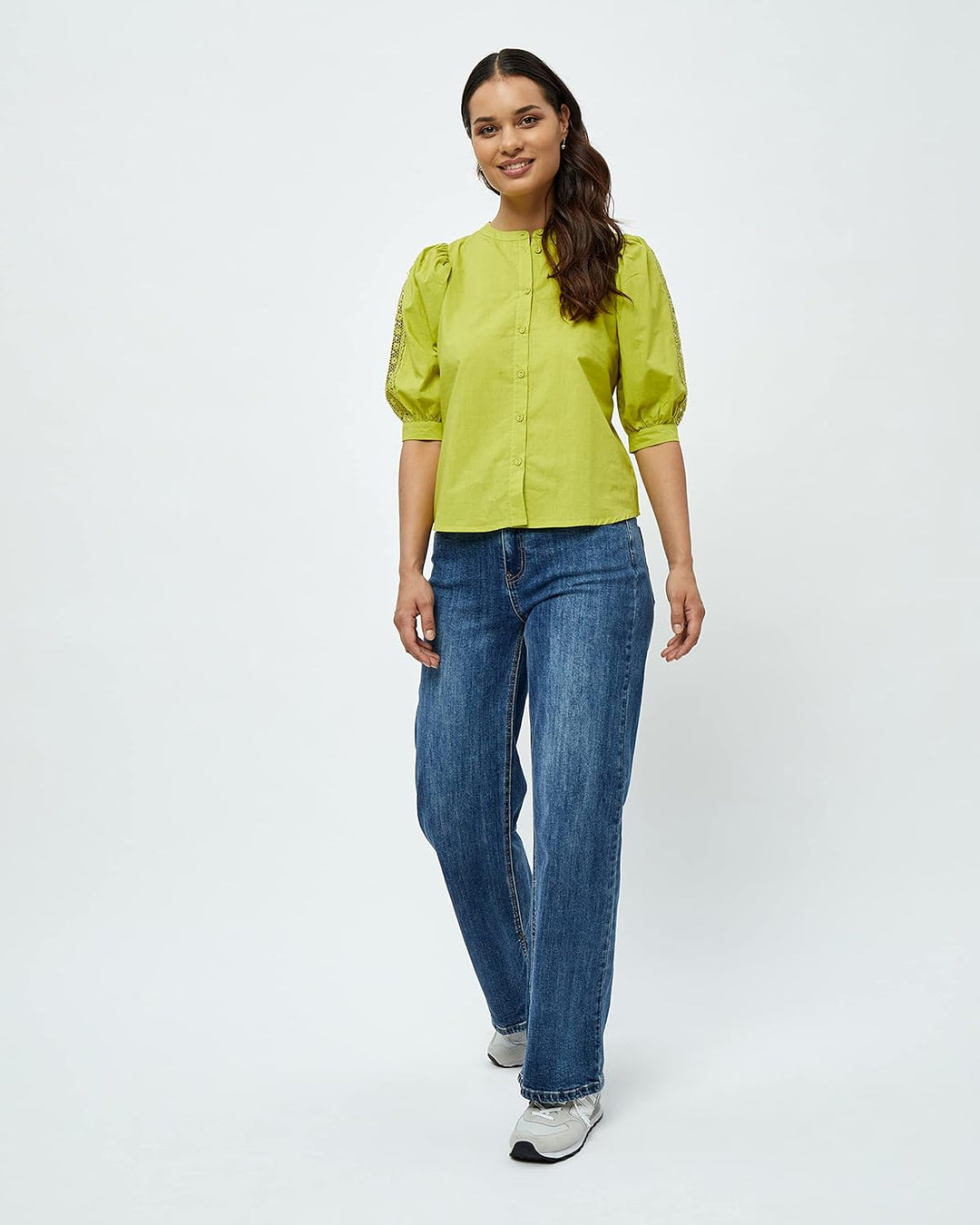 DESIRES Damen Hemd mit 2/4-Ärmeln M 3208 Pear Green, M 3208 Pear Green