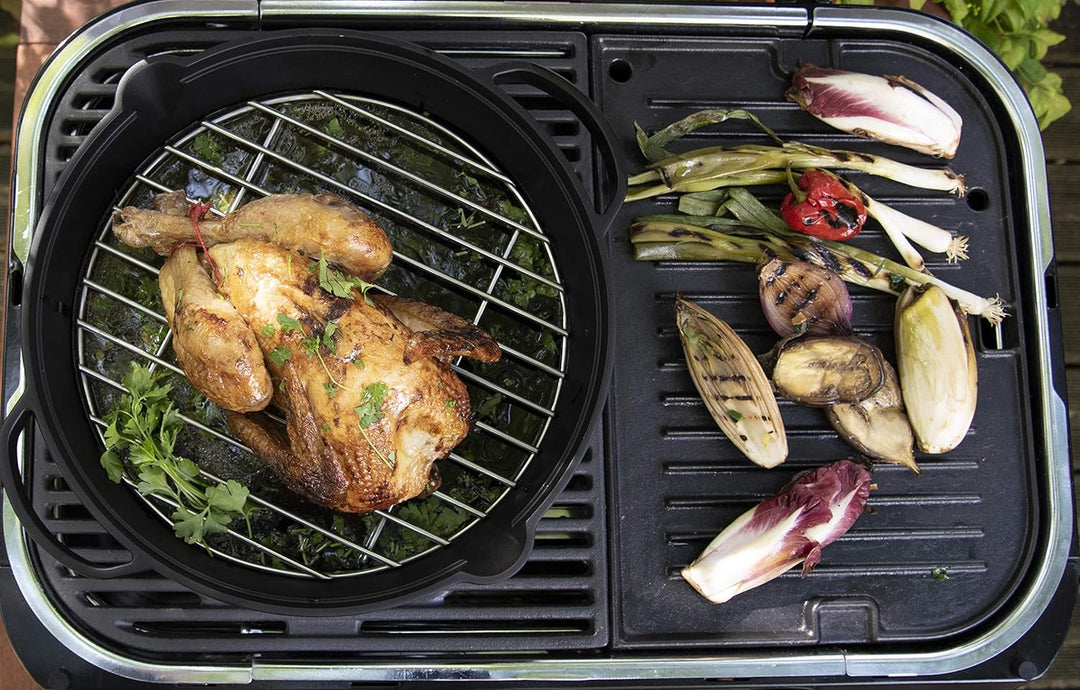 Campingaz Bratpfanne aus Gusseisen mit Grillrost aus Edelstahl, grosse Pfanne und Runde für BBQ, Ø 3