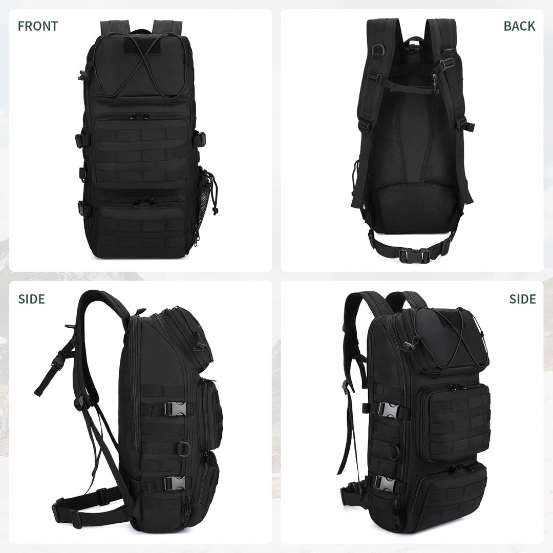 Molle Rucksack Herren Wanderrucksack Taktischer Backpack Schulrucksack 900D Nylon Mehrere Tasche Day