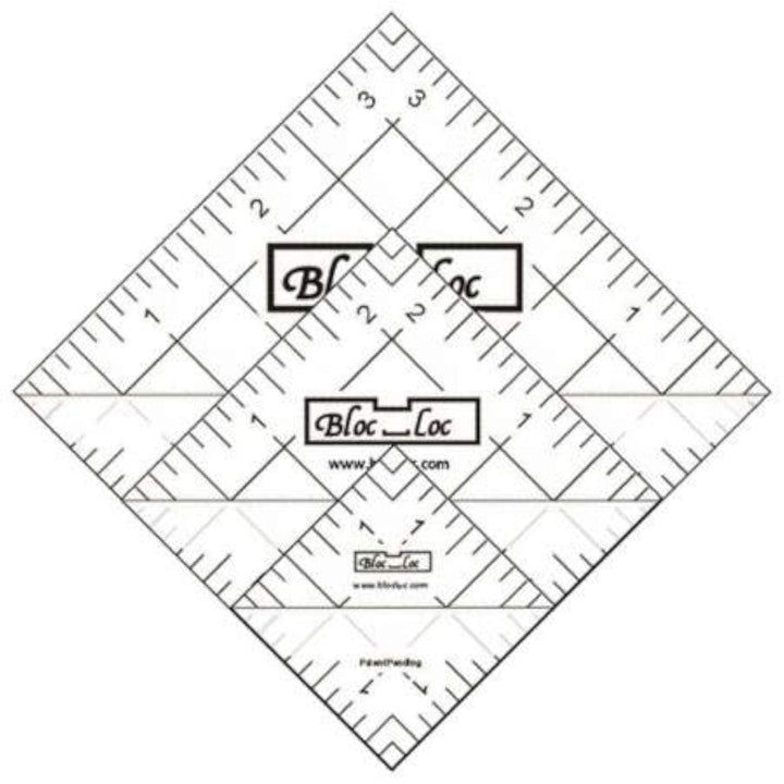 Bloc Loc ~ Halbquadratisches Dreieckslineal-Set 