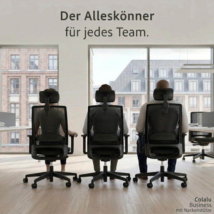 Business, Bürostuhl, für Unternehmen konzipiert, viele ergonomische Funktionen, hoher Sitzkomfort, S