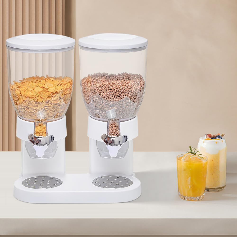 Müslispender -2 x 3,5 Liter Müslispender Cornflakes- Cerealienspender -Cornflakesspender - Doppel-Sp