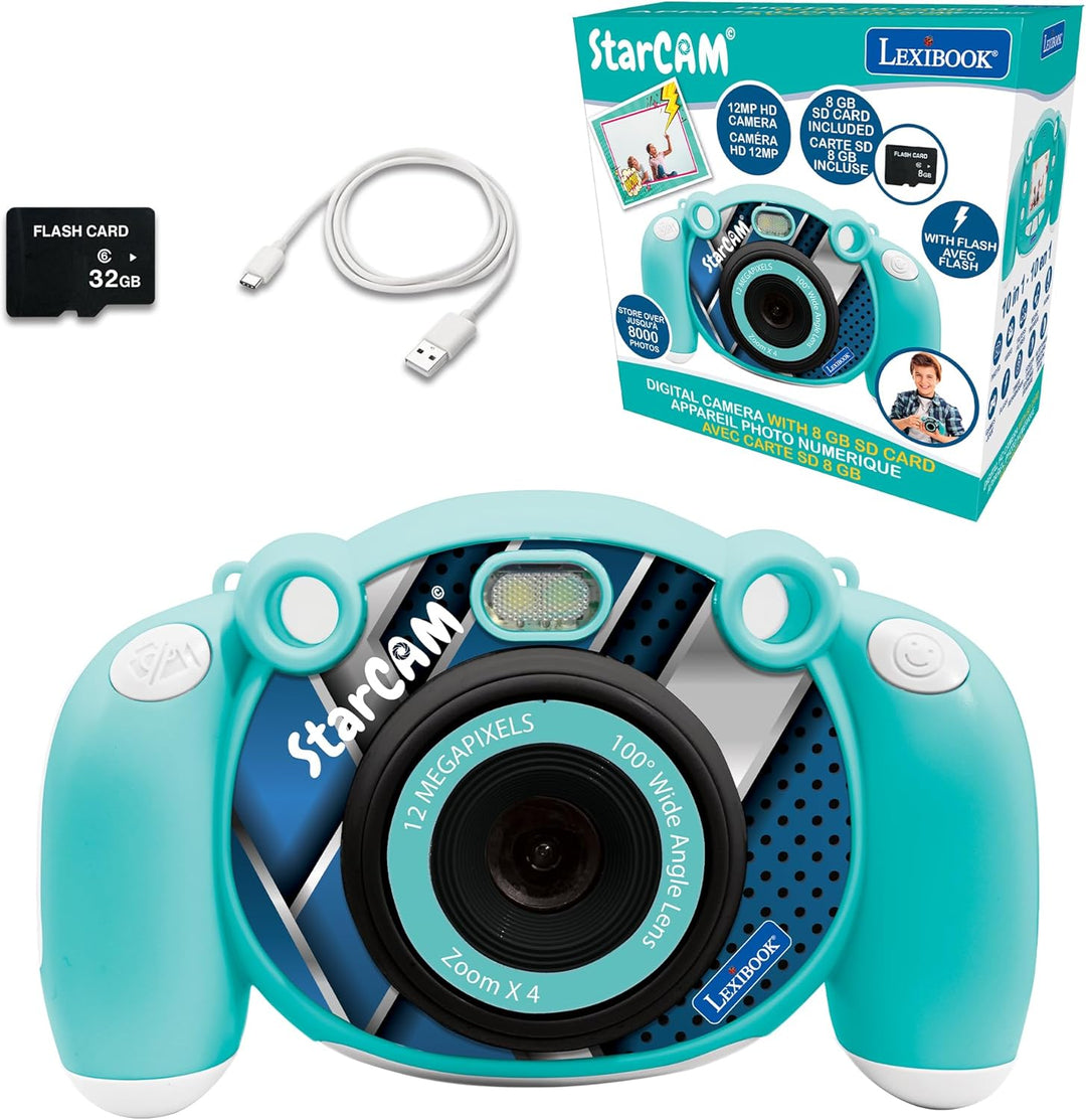 Lexibook - Kamera für Kinder, Foto, Video, Audio und Spiele – DJ080, Lexibook