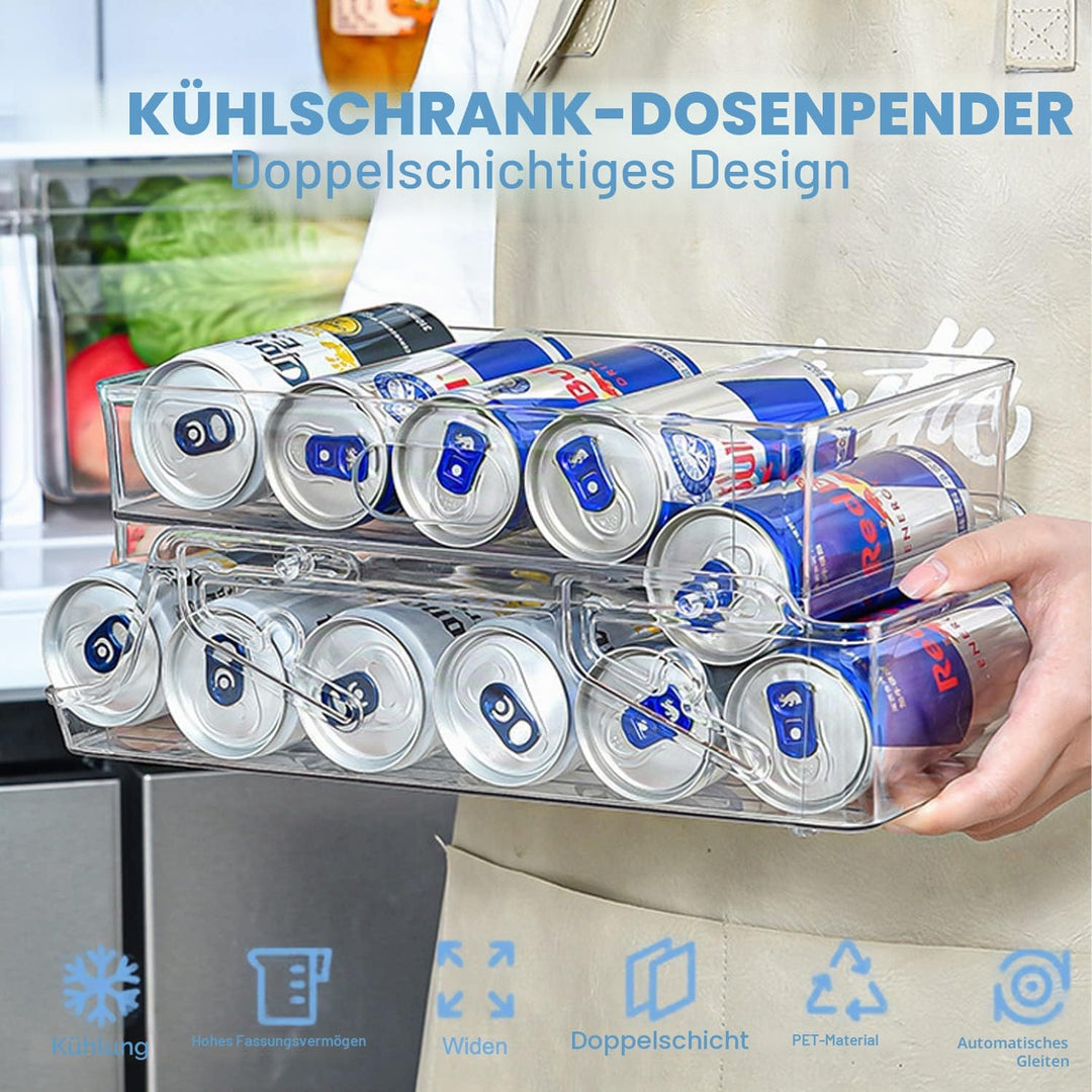 Lighterday Dosen Kühlschrank Organizer Doppelt Dosenspender Kühlschrank Dosen Fridge Organizer Geträ
