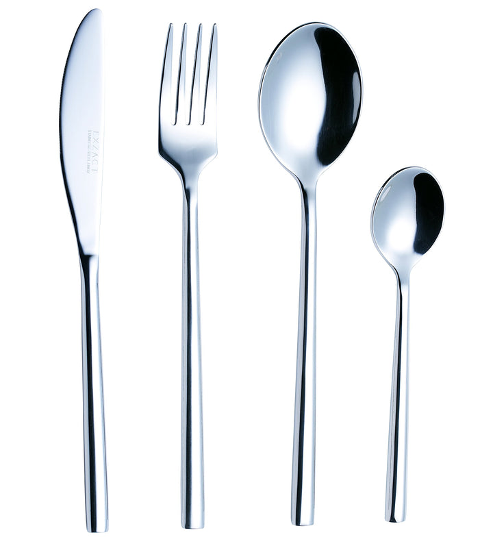 EXZACT 16 tlg geschmiedet Besteckset Edelstahl Besteck Essen für 4 Personen | spülmaschinengeeignet