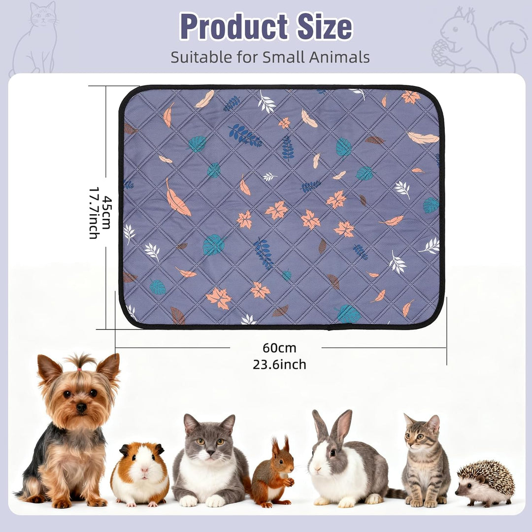 2 Stück PIPI Pads 60x45cm für Meerschweinchen, wasserdichte &amp; rutschfeste Unterlage mit 4 Lagen, sup