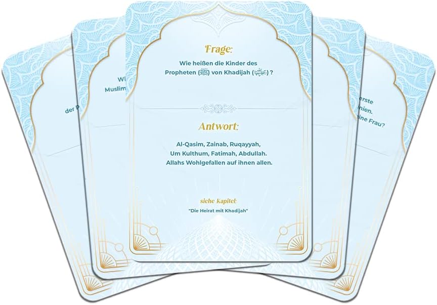 Islamisches Spiel Quizkarten Prophet Muhammed und Islam Geschenk Eid (Teil 2) - Deutsch, Teil 2