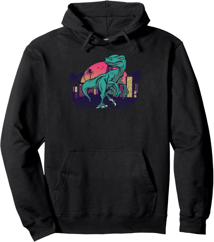 Retro Vintage T-Rex Dinosaurier Pullover Hoodie