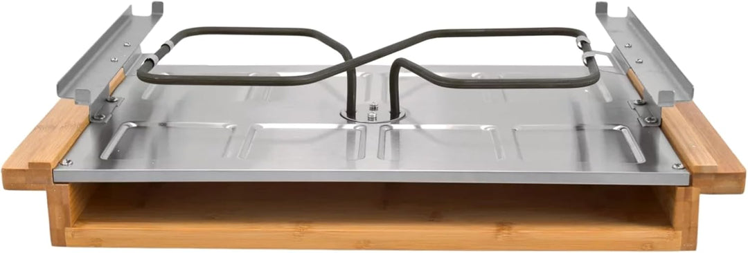 Syntrox Raclette Grill 8 Personen Leitol 1200W, Raclettegrill Elektrisch mit Emaillierter Grillplatt