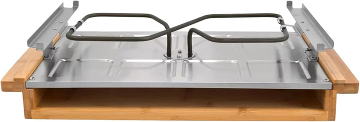 Syntrox Raclette Grill 8 Personen Leitol 1200W, Raclettegrill Elektrisch mit Emaillierter Grillplatt