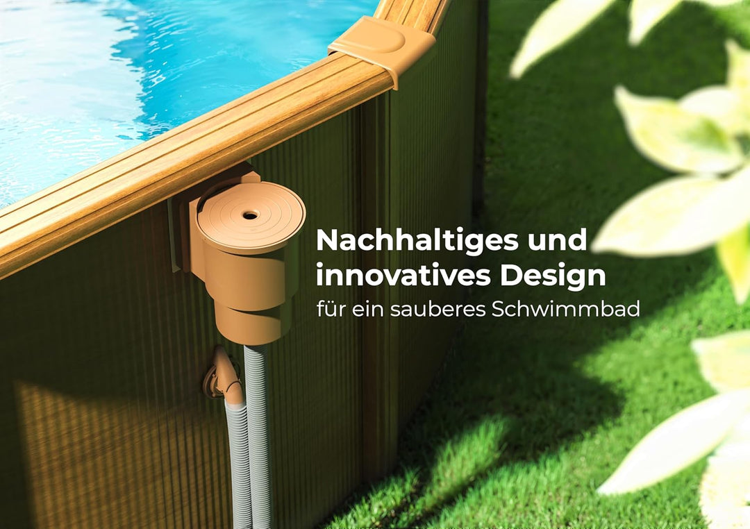 Gre AR100W - Skimmer für Standard-Pools + Ventilantrieb, Farbe braun Braun Einheitsgrösse, Braun Ein