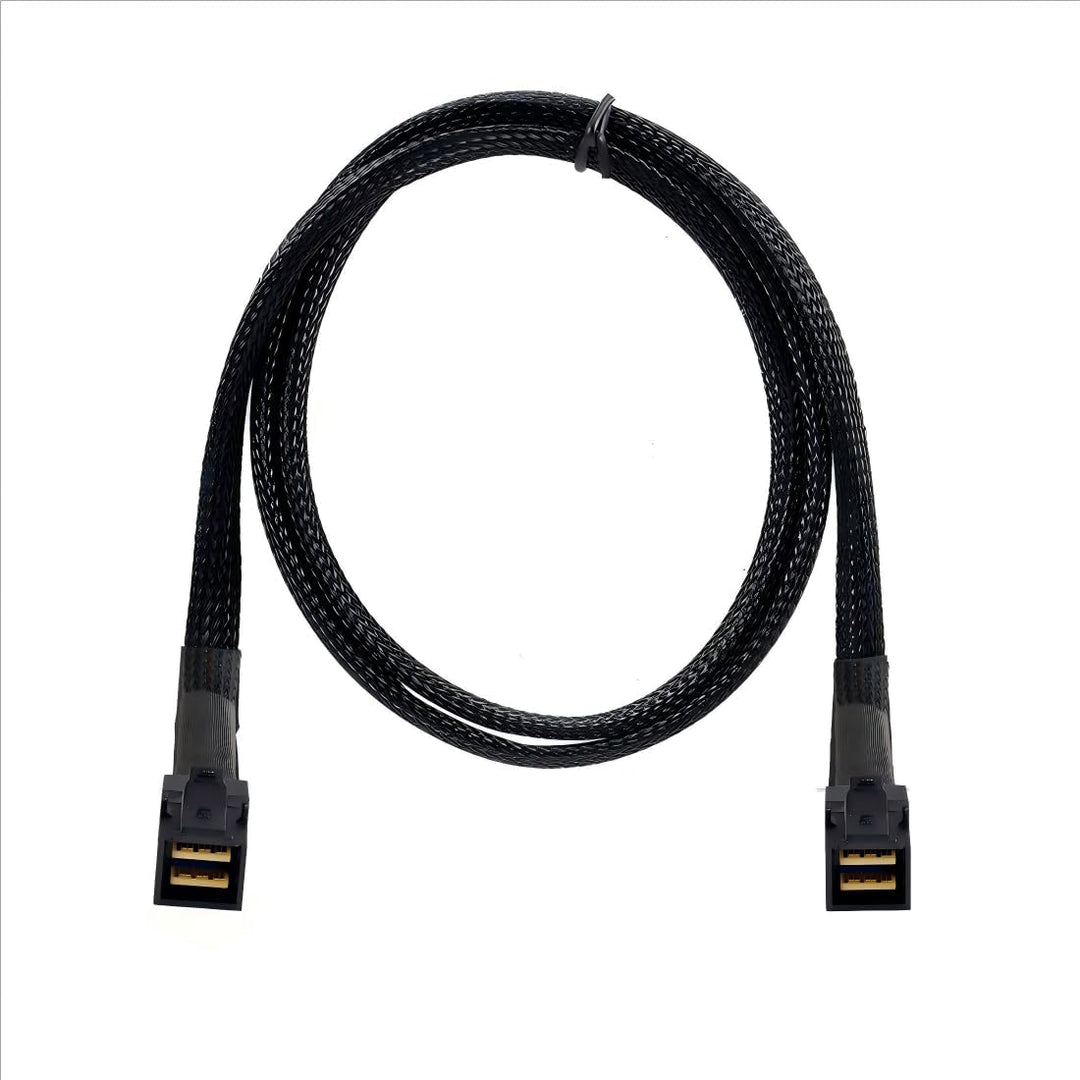 chenyang CY SFF-8643 Verlängerungskabel,Mini SAS SFF-8643 Stecker auf Stecker High Density Datenserv