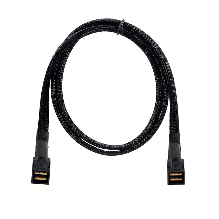 chenyang CY SFF-8643 Verlängerungskabel,Mini SAS SFF-8643 Stecker auf Stecker High Density Datenserv