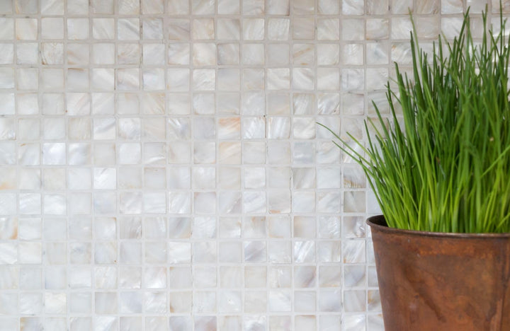 Mosaik Fliese Muschel perlmutt für WAND BAD DUSCHE KÜCHE FLIESENSPIEGEL THEKENVERKLEIDUNG BADEWANNEN