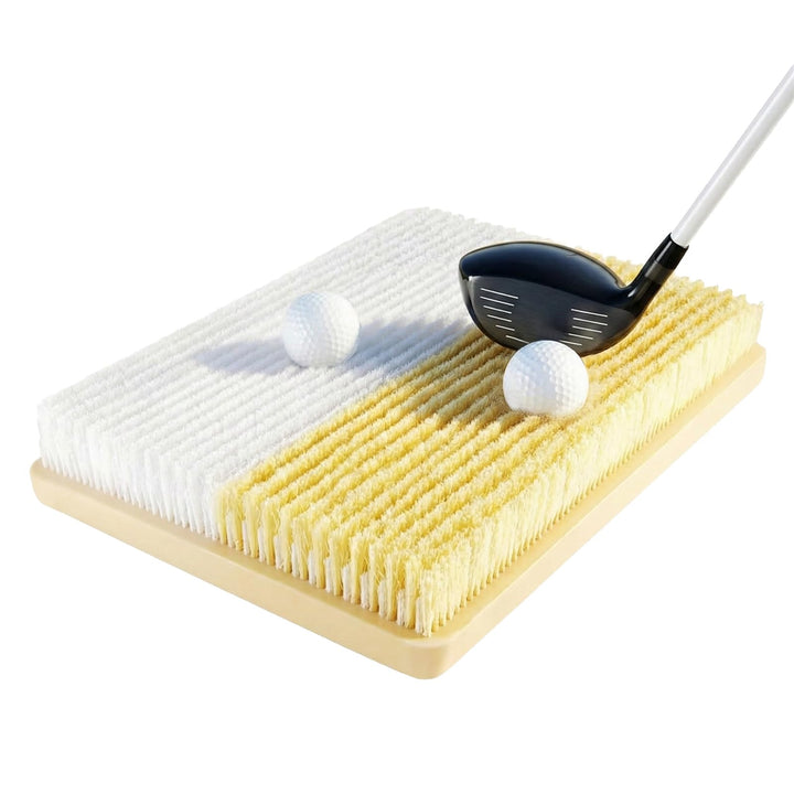Golf Bunkermatte, 40cm x 23cm Golf Bunker-Übungsmatte, mit Zwei Sandfallen (Flach und Tief), Tragbar