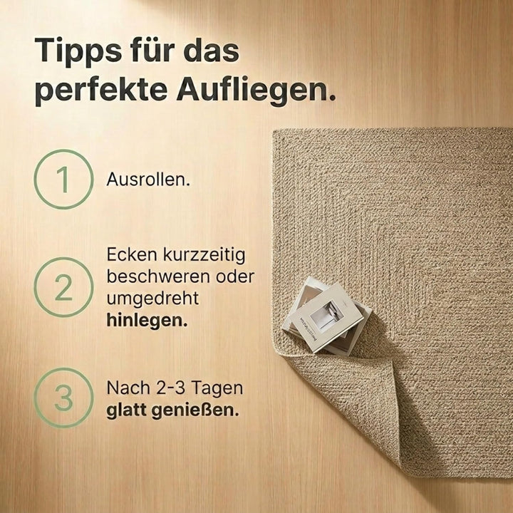 the carpet Kansas - robuster In- und Outdoor Teppich im natürlichen Jute-Look, wetterfest, geeignet