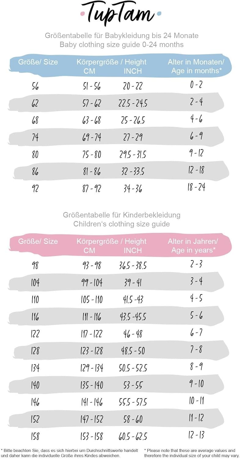 TupTam Baby Body Langarm – Wickelbody Langarm im 5er Pack aus Baumwolle für Mädchen und Jungen 56 Du