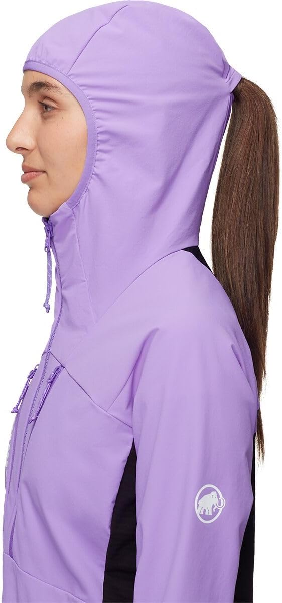 Mammut Damen Aenergy SO Hybrid Hoodie Jacke Softshelljacke Outdoorjacke M Lavandin/Schwarz, M Lavand