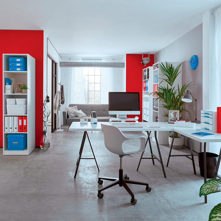 Leitz WOW A4 Briefablage, 4er Pack, Briefablage in Premium-Qualität, Stapelbares Ablagefach als Schr