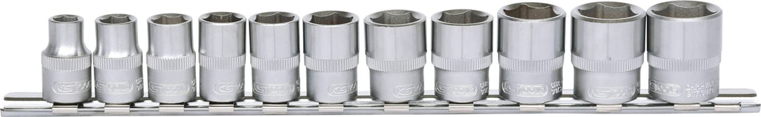 KS Tools 911.0608 3/8" CLASSIC Sechskant-Stecknuss-Satz, 11-tlg. 8-19mm