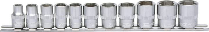 KS Tools 911.0608 3/8" CLASSIC Sechskant-Stecknuss-Satz, 11-tlg. 8-19mm