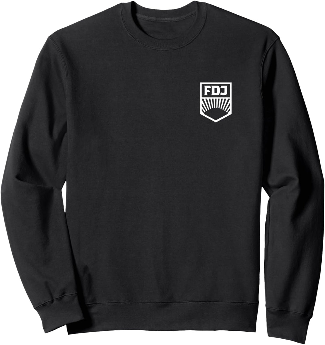 FDJ Abzeichen auf Brust | Freie Deutsche Jugend | Ostalgie Sweatshirt
