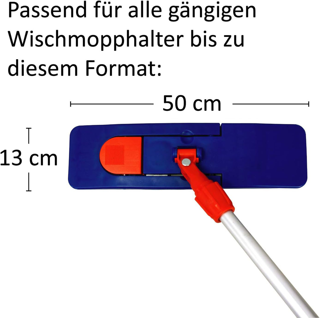 Sonty 5 Stück Mopp, Wischmop Professional, Microfaser 50cm weiss (5)