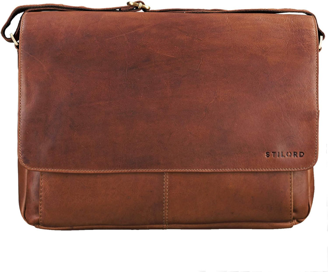 STILORD 'Lonzo' Vintage Umhängetasche echtes Büffel-Leder Messenger Bag für Herren und Damen Unitasc