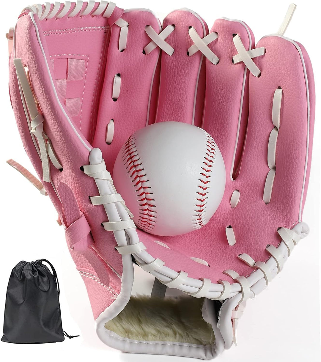 LeapBeast Baseball Handschuhe, Softball Handschuhe mit 1 Ball, Baseball Training Wettbewerb Handschu