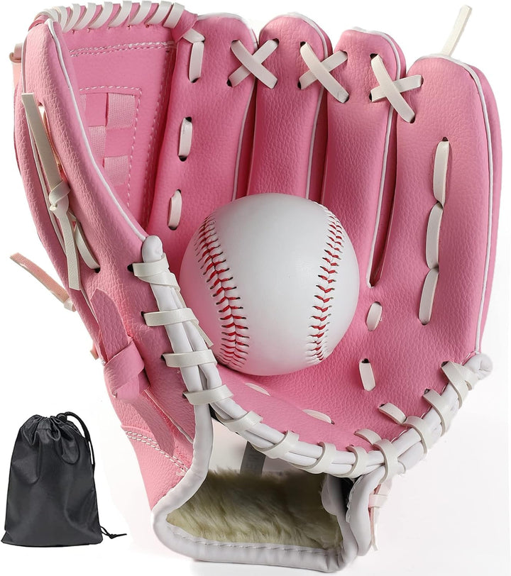 LeapBeast Baseball Handschuhe, Softball Handschuhe mit 1 Ball, Baseball Training Wettbewerb Handschu