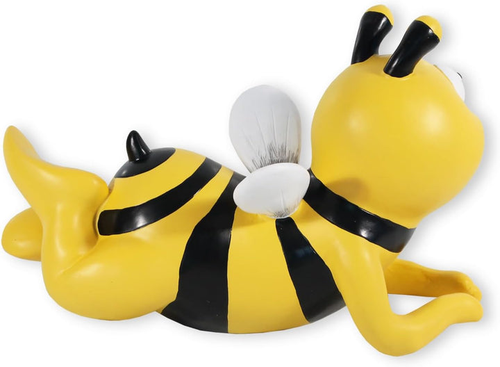 colourliving Gartenstecker Biene gross Bienen Deko Figuren Gartenfigur Bienen Dekoration handbemalt